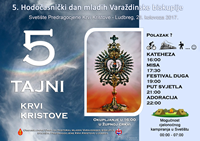 5. Hodočasnički dan mladih Varaždinske biskupije u Svetište Predragocjene Krvi Kristove u Ludbregu